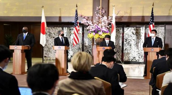 Japón y EEUU advierten con responder a las «coerciones y agresiones» de China