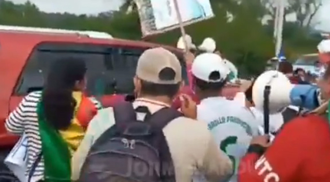 Evo Morales es recibido con abucheos y “huevazos” en Monteagudo