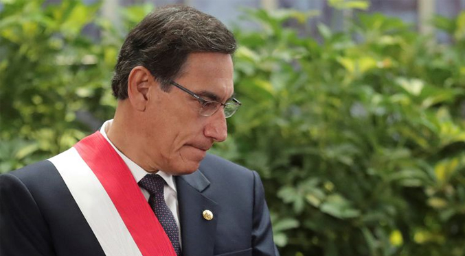 Evalúan prisión preventiva para expresidente de Perú Martín Vizcarra