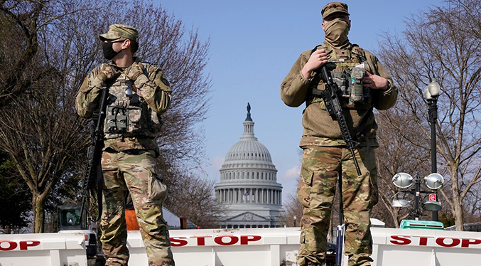 Pentágono extiende militarización del Capitolio hasta el 23 de mayo