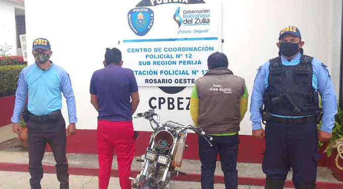 CPBEZ arresta a dos motorizados por ultraje a funcionario público