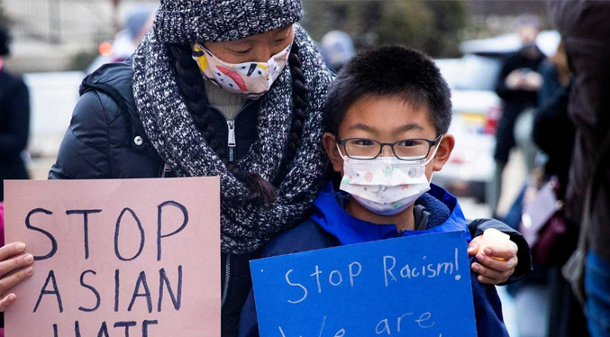 Protestan en EEUU en rechazo al racismo contra personas de origen asiáticos