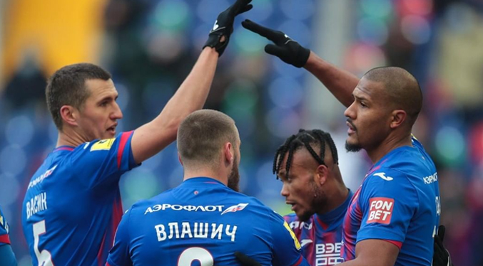 Salomón Rondón encamina la victoria del CSKA Moscú