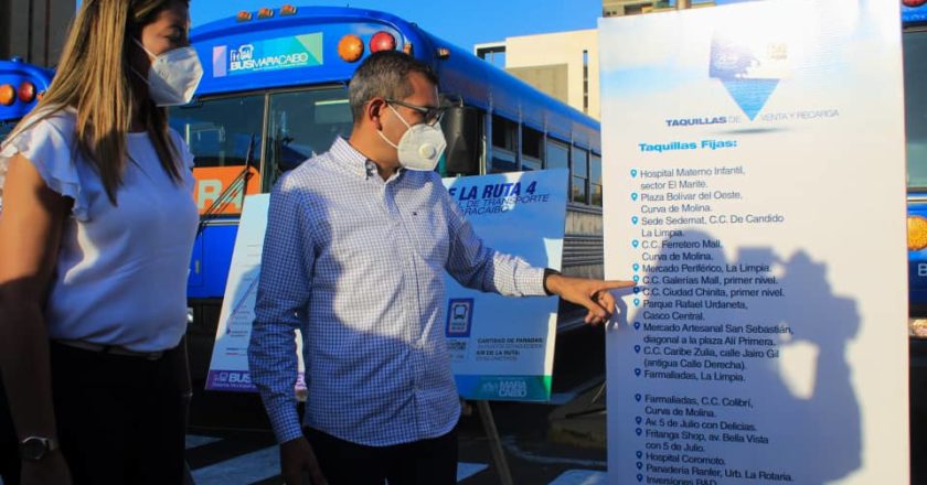 Arranca la Ruta 4 de Bus Maracaibo desde la avenida 5 de Julio