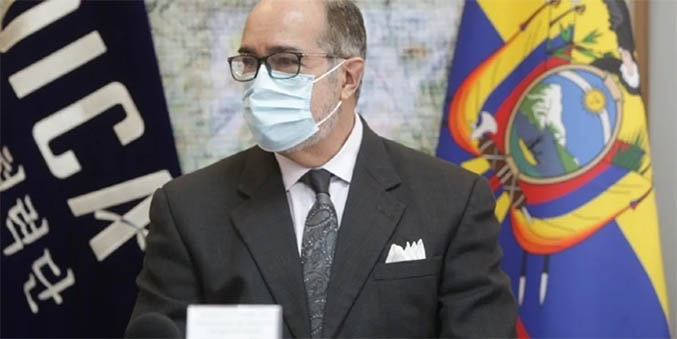 Renuncia tercer ministro de Salud de Ecuador tras 19 días en el cargo