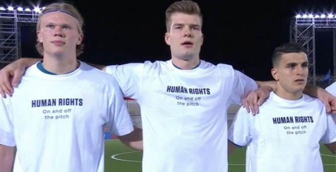 FIFA descarta abrir expediente por mensaje en camisetas de Noruega