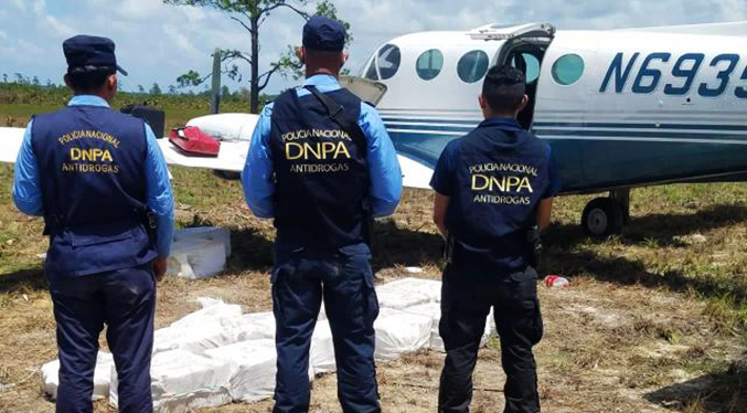 Incautan en Honduras 272 kilos de cocaína procedente de Venezuela