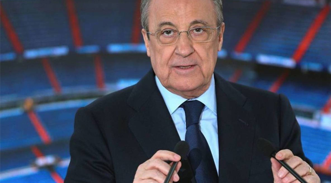 Florentino Pérez, presidente del Real Madrid justifica la decisión de crear la Superliga europea