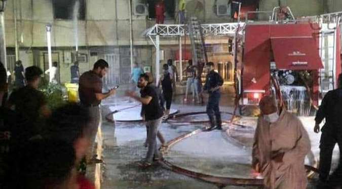 Al menos 27 muertos en incendio en el hospital de Bagdad