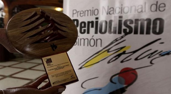 Abren convocatoria al Premio Nacional de Periodismo Simón Bolívar 2021
