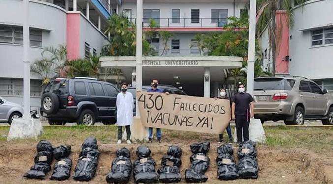 Estudiantes UCV exigen llegada de vacunas anti COVID-19