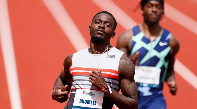 Estadounidense Bromell marca el mejor tiempo del año en 100m con 9,88 segundos