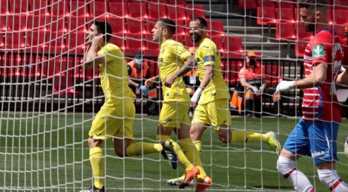 El Villarreal golea al Granada con tres goles de Gerard Moreno