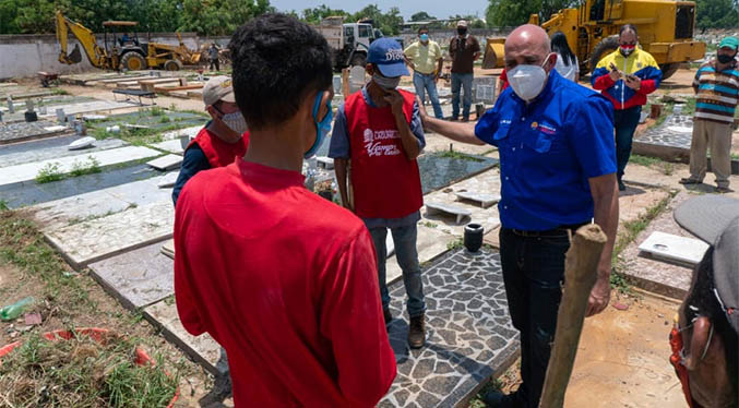 Continúa recuperación del cementerio municipal de Lagunillas