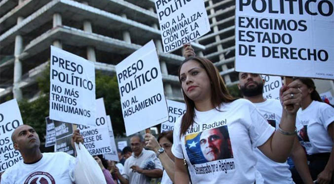 Foro Penal contabiliza 320 presos políticos en Venezuela
