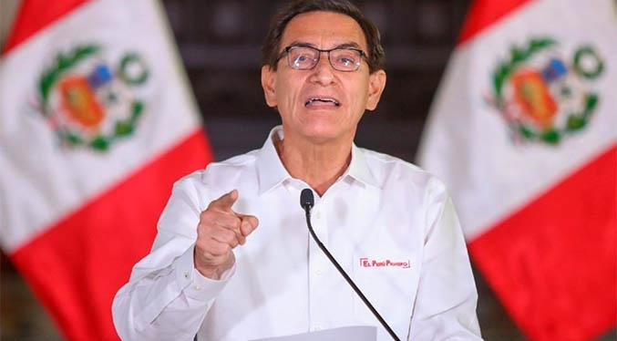 Expresidente peruano Martín Vizcarra da positivo a COVID-19