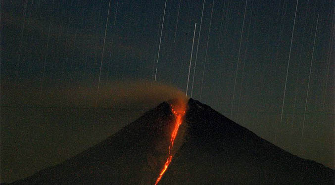 Registran flujos de lava en volcán ecuatoriano Sangay