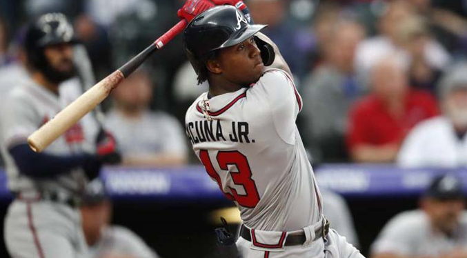 Ronald Acuña Jr. conecta un grand slam contra los Piratas (VIDEO)