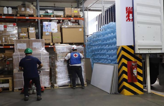 Cruz Roja anuncia la llegada de 72 toneladas de ayuda humanitaria al país