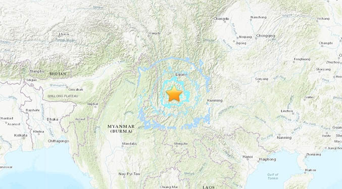 Se registra en China un terremoto de magnitud 6,4