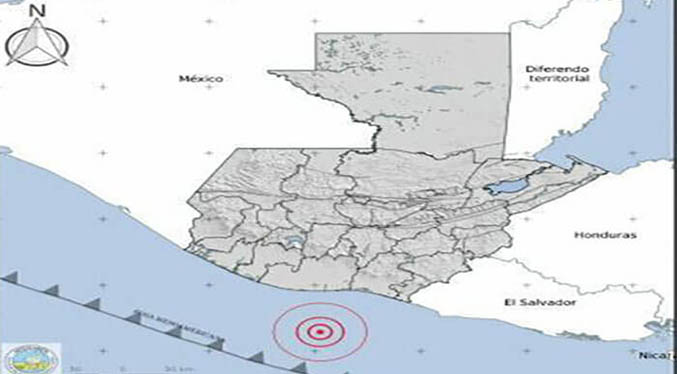 Guatemala registra dos fuertes sismos con epicentro en la costa del Pacífico