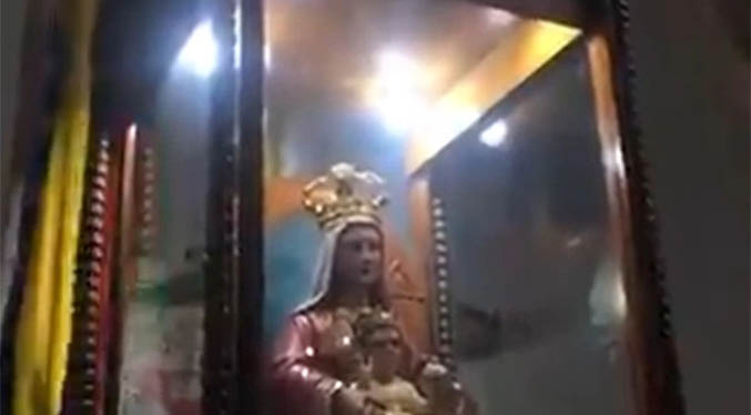 Difunden en redes aparente reflejo del beato José Gregorio Hernández en imagen de Virgen de Coromoto (Video)