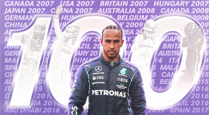 Lewis Hamilton logra la «pole position» número 100 en el GP de España