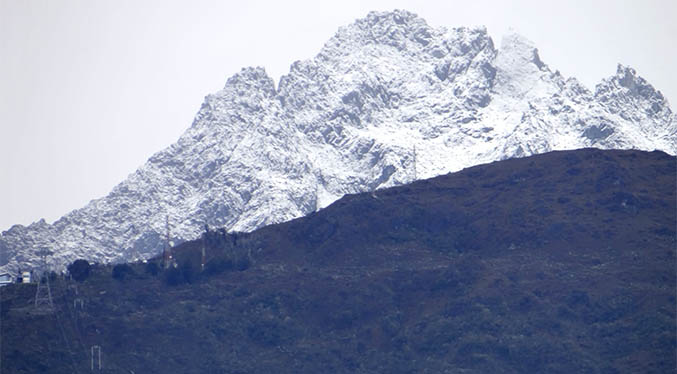 Nevada viste de blanco los picos de la Sierra de Mérida (Fotos)