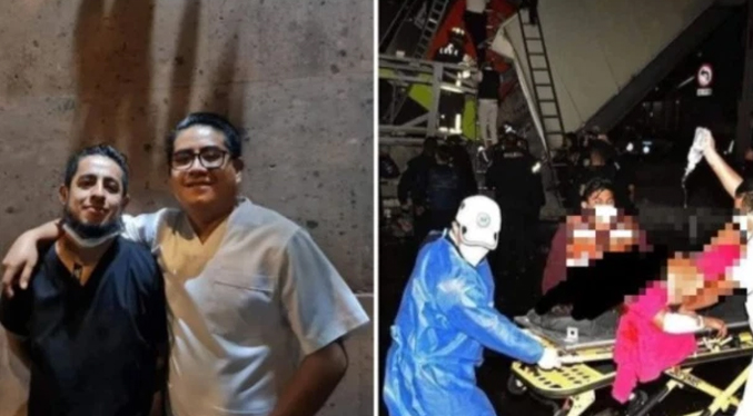 Dos enfermeros salen ilesos del metro de México y ayudan a salvar vidas