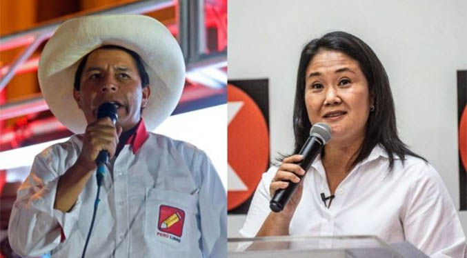 Castillo y Fujimori se citan para debatir en Arequipa, en el sur de Perú