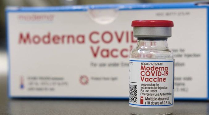 Vacuna contra la COVID-19 de Moderna muestra  efectividad del 96 %