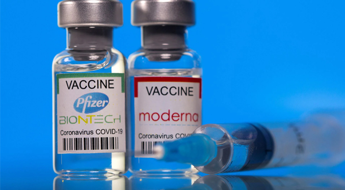 Según estudio las vacunas Pfizer y Moderna son efectivas contra variantes indias