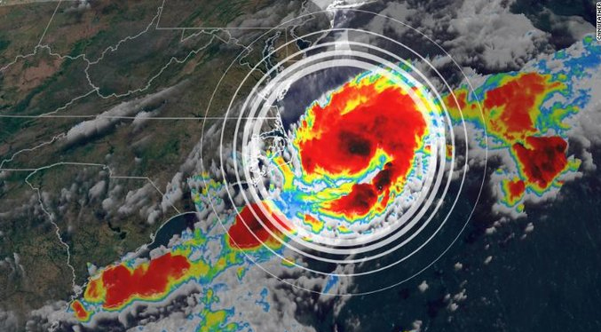 Tormenta tropical Bill gana algo de fuerza en el Atlántico