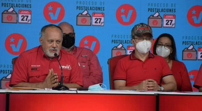 Diosdado Cabello:  Se cayeron las líneas no hay cuadro con 6