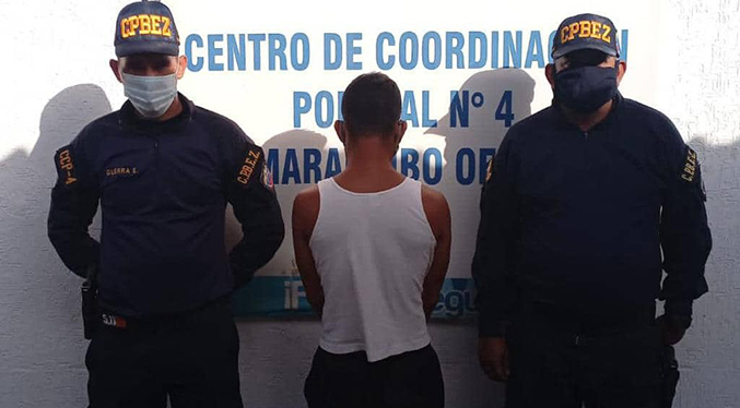 Cpbez captura a microtraficante de marihuana en Maracaibo