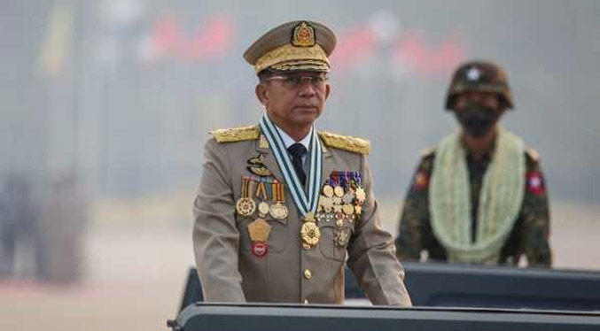 El líder de la junta militar birmana viaja a Rusia, su segundo viaje al extranjero