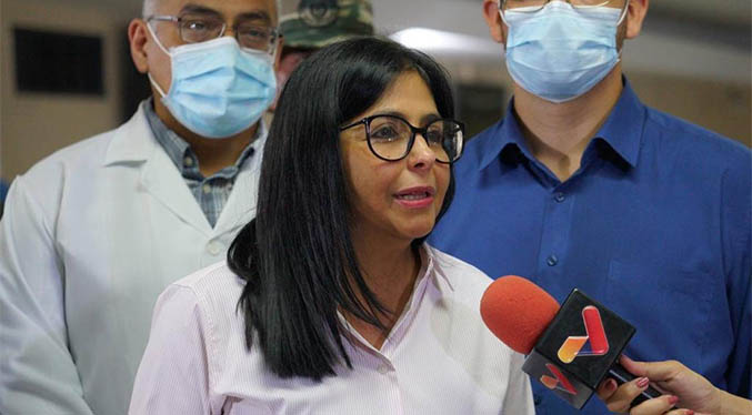 Delcy Rodríguez: Cerca del 11 % de los venezolanos han sido vacunados contra la COVID-19