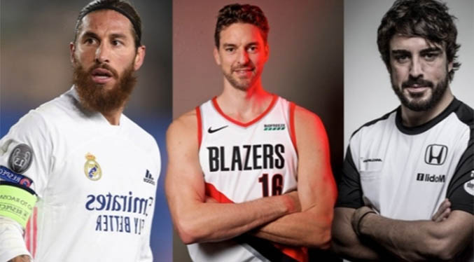 Fernando Alonso, Pau Gasol y Sergio Ramos piden al G7 donación de vacunas