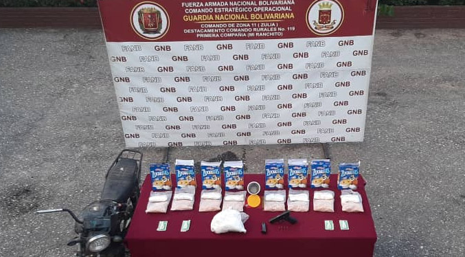 GNB Zulia desmantela rancho donde procesaban y empacaban drogas en cajas de cereal