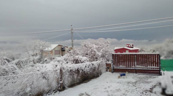 La nieve sorprende a varias zonas del interior de Argentina