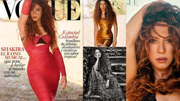 Shakira exhibe sus caderas en portada de Vogue México