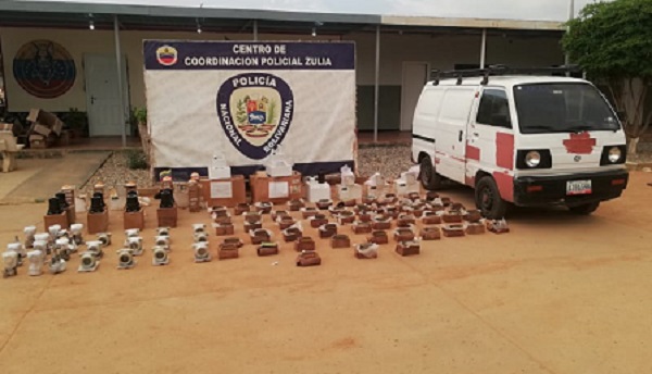 Policía Nacional halla una camioneta con material robado de PDVSA