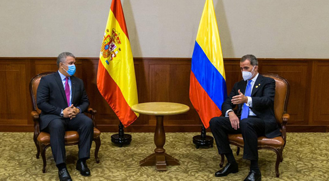 Duque y el rey Felipe VI abordan la situación migratoria venezolana