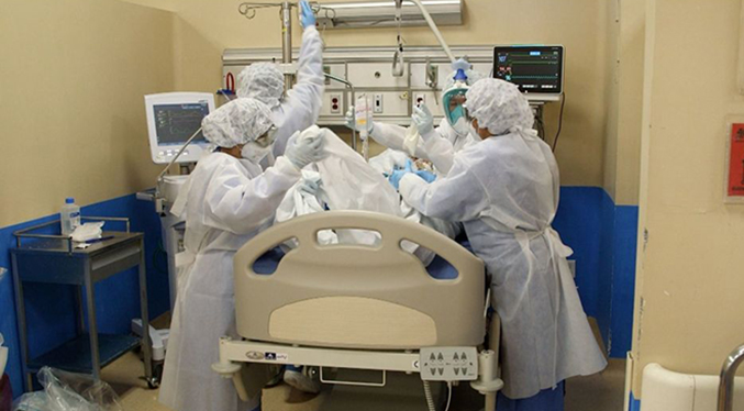 Monitor Salud: 66 % de las camas en hospitales están ocupadas por pacientes con COVID-19