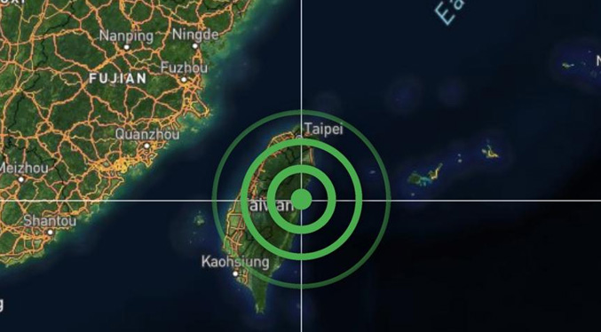 Taiwán registra 28 terremotos en cinco horas