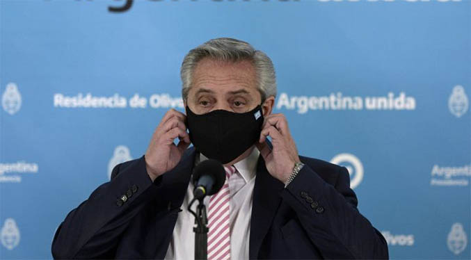 Presidente argentino está en aislamiento preventivo tras posesión de Castillo