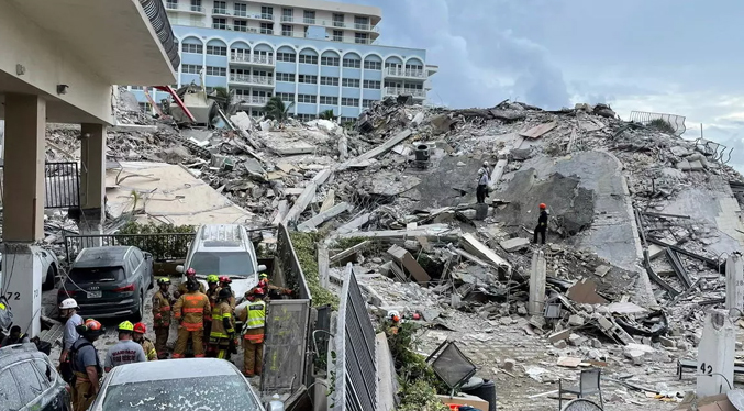 Contabilizan 32 fallecidos en el derrumbe del edificio en Miami