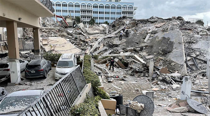 Sube a 97 el número de víctimas mortales identificadas tras el derrumbe en Miami