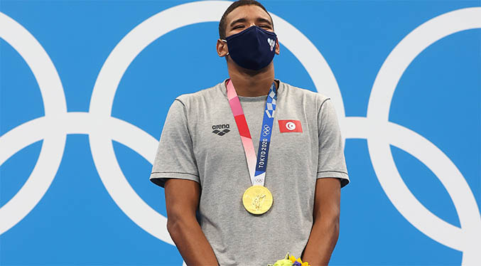 El tunecino Hafnaoui, oro olímpico por sorpresa en 400 metros libre de natación