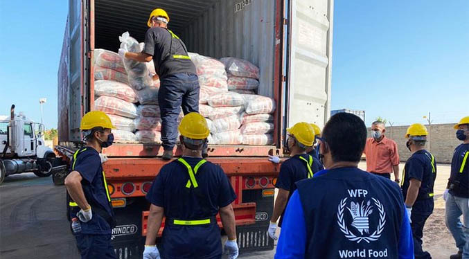 Llega a Venezuela el primer cargamento del Programa Mundial de Alimentos